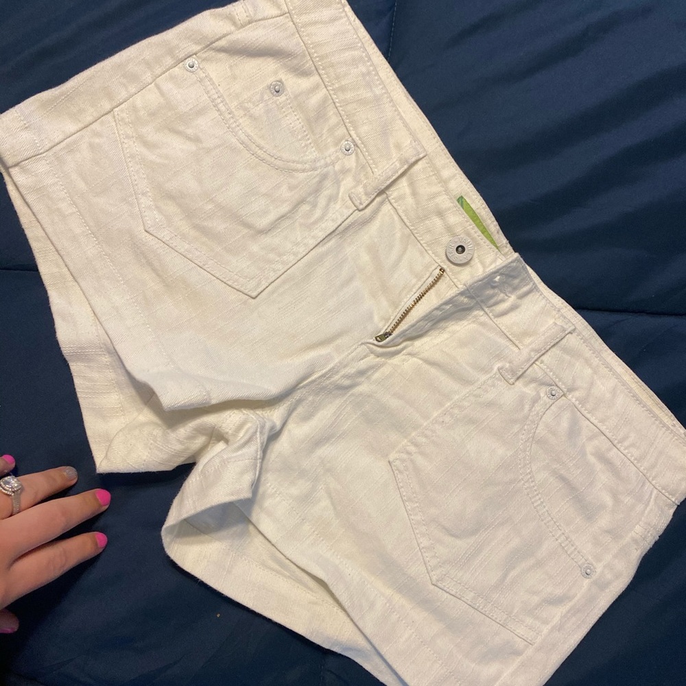White jean shorts!